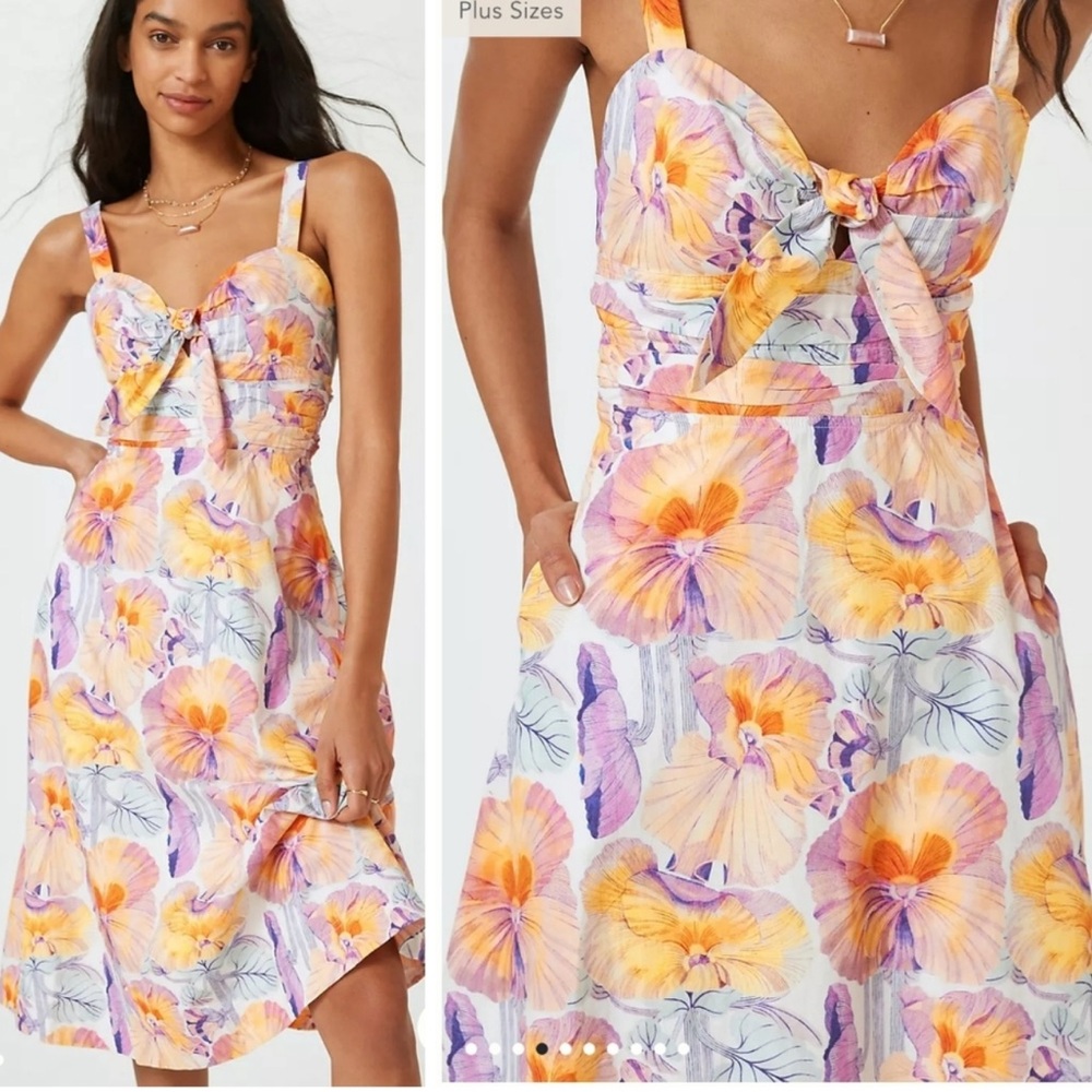 NWT Anthro floral midi dress